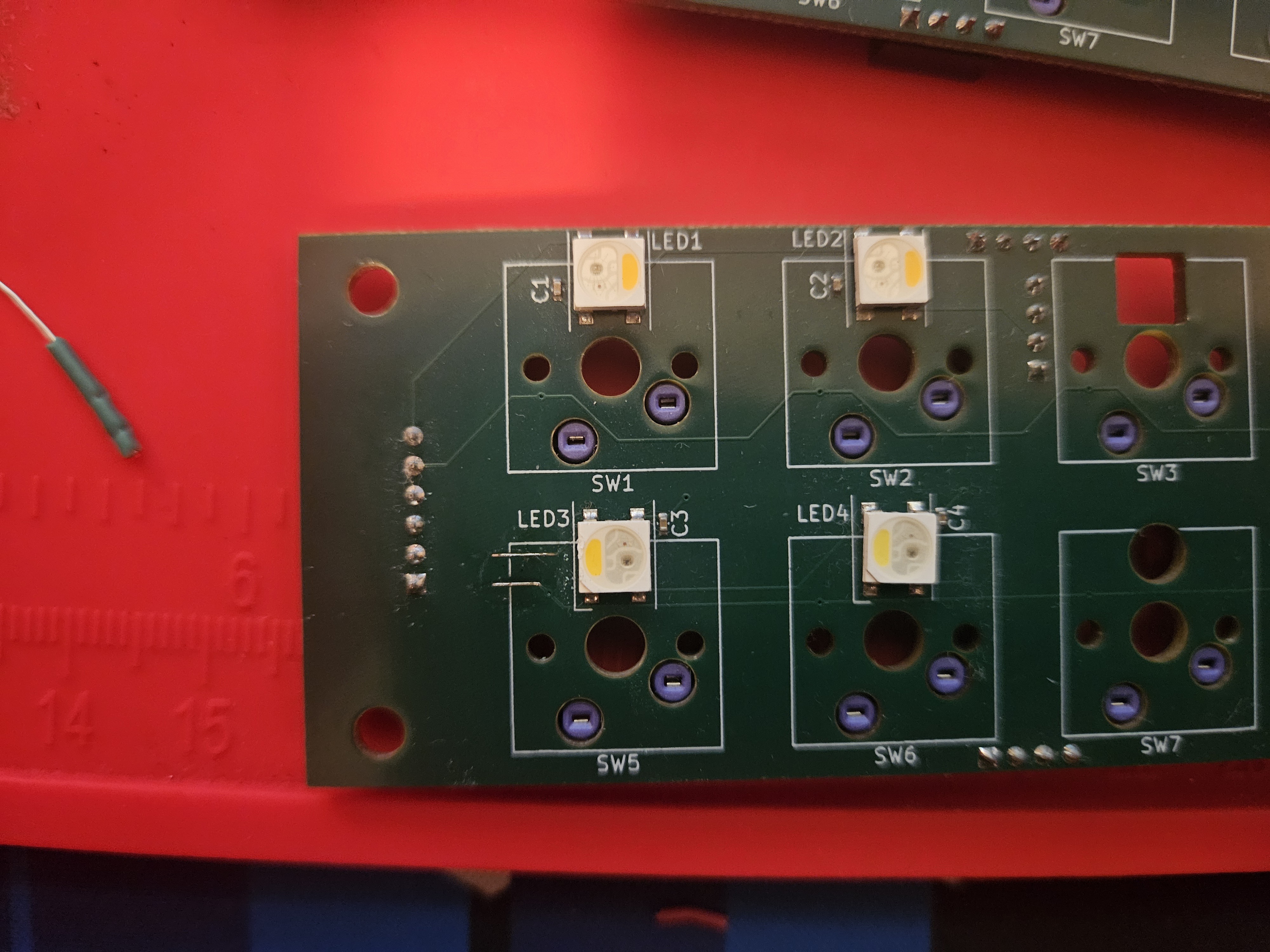 Between review and production, I managed to disconnect these traces from their respective terminals.